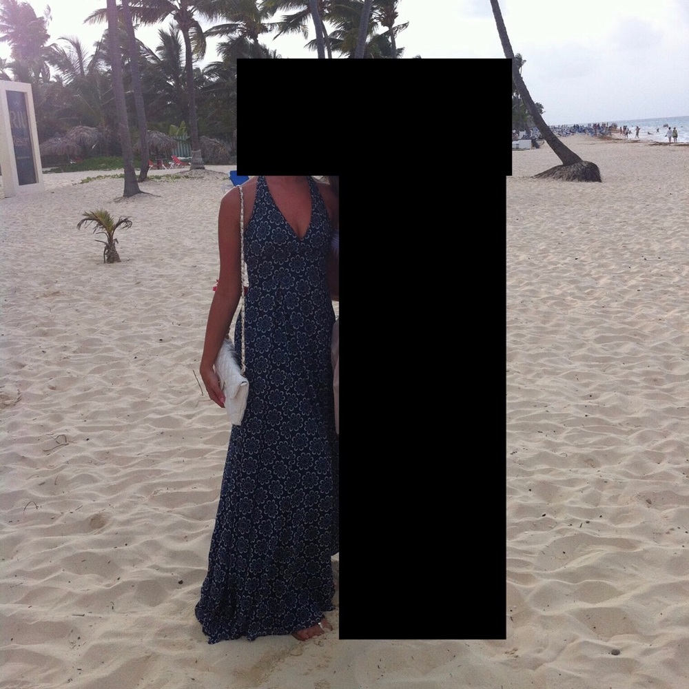 Adam Lippes blue silk dress
